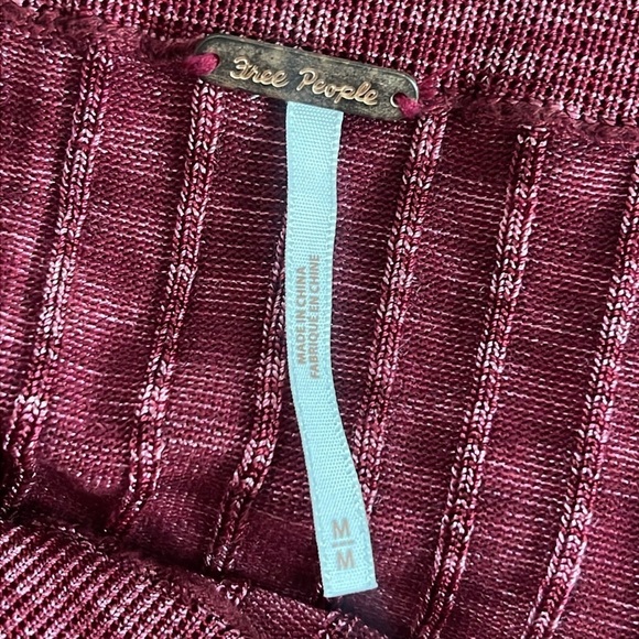 Free People Beach to Night Ribbed Sweater Knit Midi Skirt Size M - Picture 6 of 9